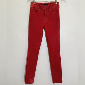 MOTHER - Pop Coral Skinny Jeans Style #1221 - Women's size 25